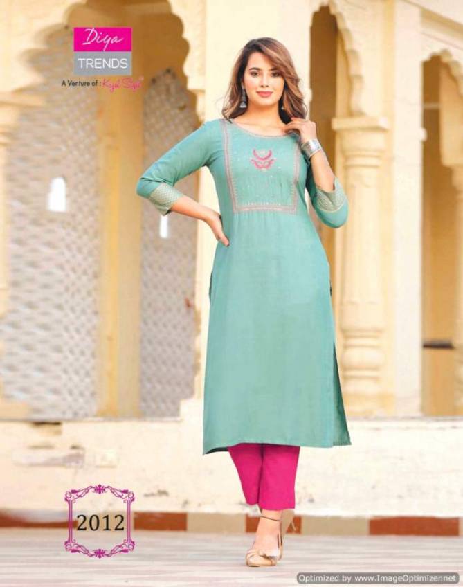 Casual Diaries 2 Heavy Ethnic Wear Rayon Embroidery Latest Kurti Collection